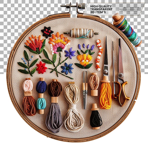 zestaw nici i tamborek