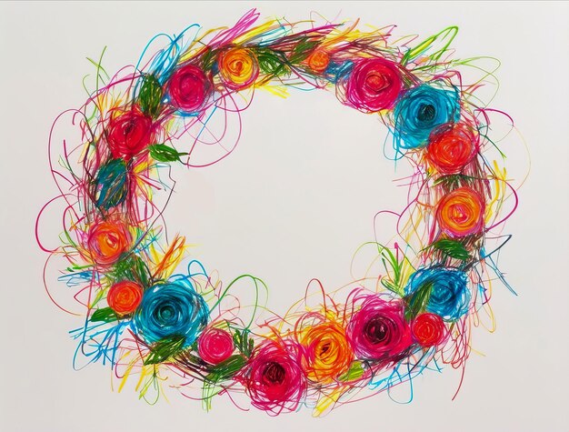 kolorowe nici na tamborku